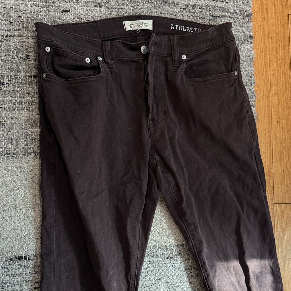 Madewell The Athletic Allday Slim Jeans Dark Brown